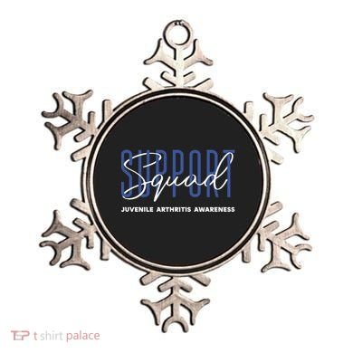 Juvenile Arthritis Awareness Support Squad Blue Ribbon Meaningful Gift Ornament