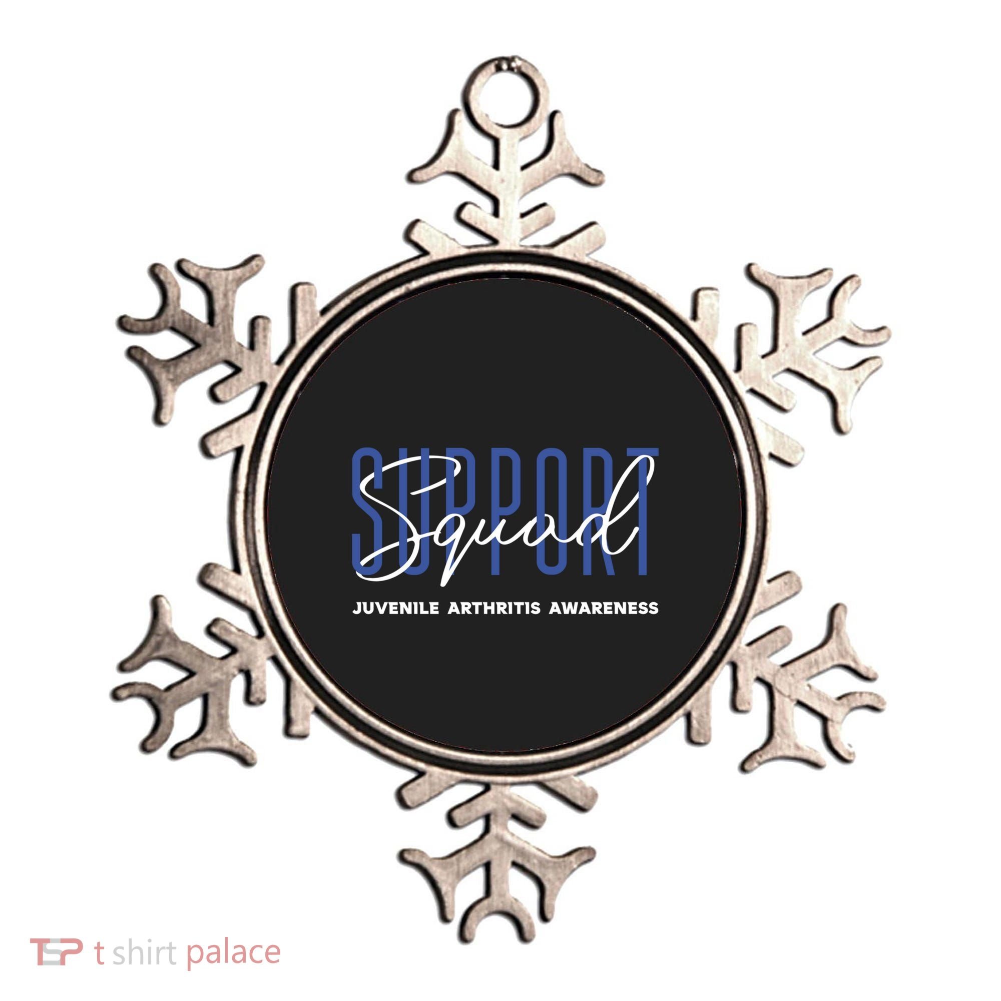 Juvenile Arthritis Awareness Support Squad Blue Ribbon Meaningful Gift Ornament