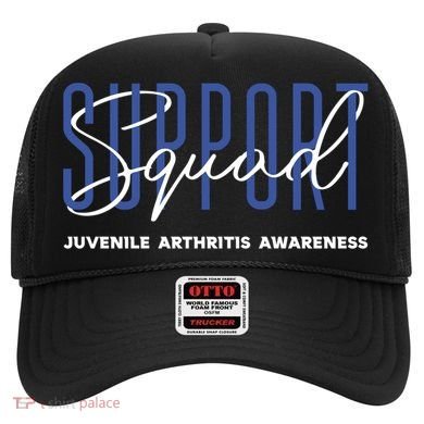 Juvenile Arthritis Awareness Support Squad Blue Ribbon Meaningful Gift Hat