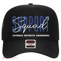 Juvenile Arthritis Awareness Support Squad Blue Ribbon Meaningful Gift Hat thumb 0