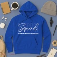 Juvenile Arthritis Awareness Support Squad Blue Ribbon Meaningful Gift Hoodie thumb 3