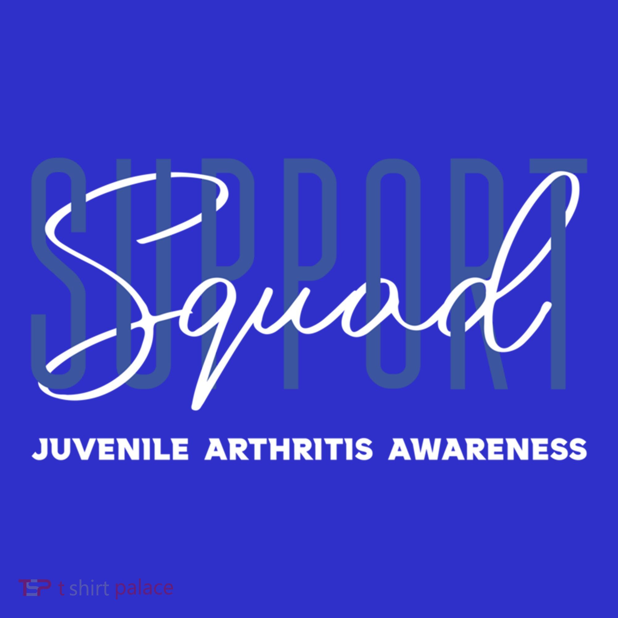 Juvenile Arthritis Awareness Support Squad Blue Ribbon Meaningful Gift Hoodie