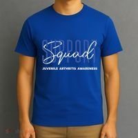 Juvenile Arthritis Awareness Support Squad Blue Ribbon Meaningful Gift T-Shirt thumb 3