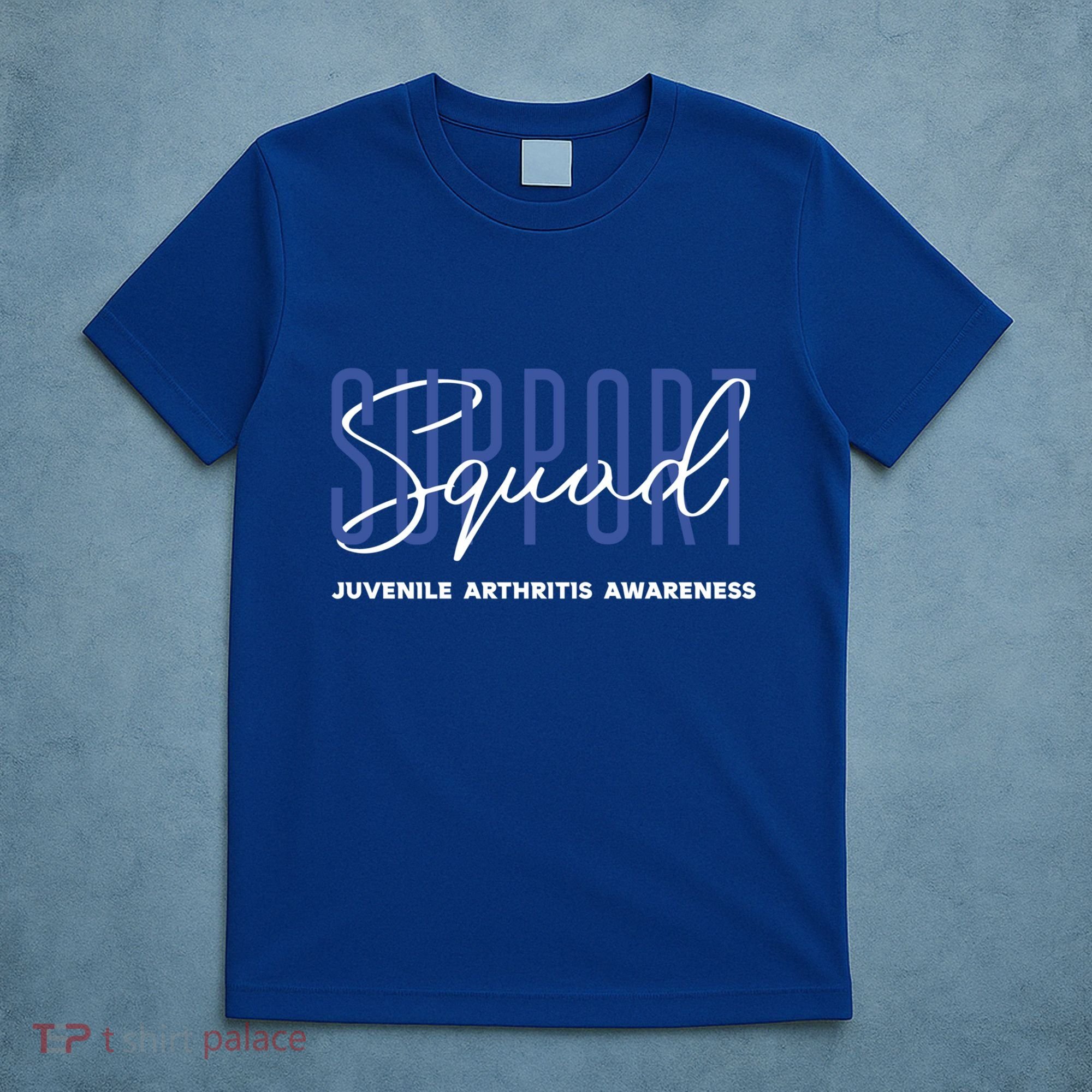 Juvenile Arthritis Awareness Support Squad Blue Ribbon Meaningful Gift T-Shirt