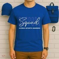 Juvenile Arthritis Awareness Support Squad Blue Ribbon Meaningful Gift T-Shirt thumb 6