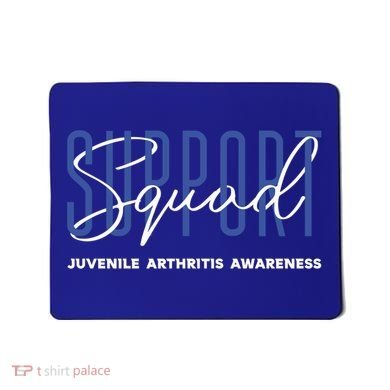 Juvenile Arthritis Awareness Support Squad Blue Ribbon Meaningful Gift Mousepad