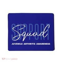 Juvenile Arthritis Awareness Support Squad Blue Ribbon Meaningful Gift Mousepad thumb 0