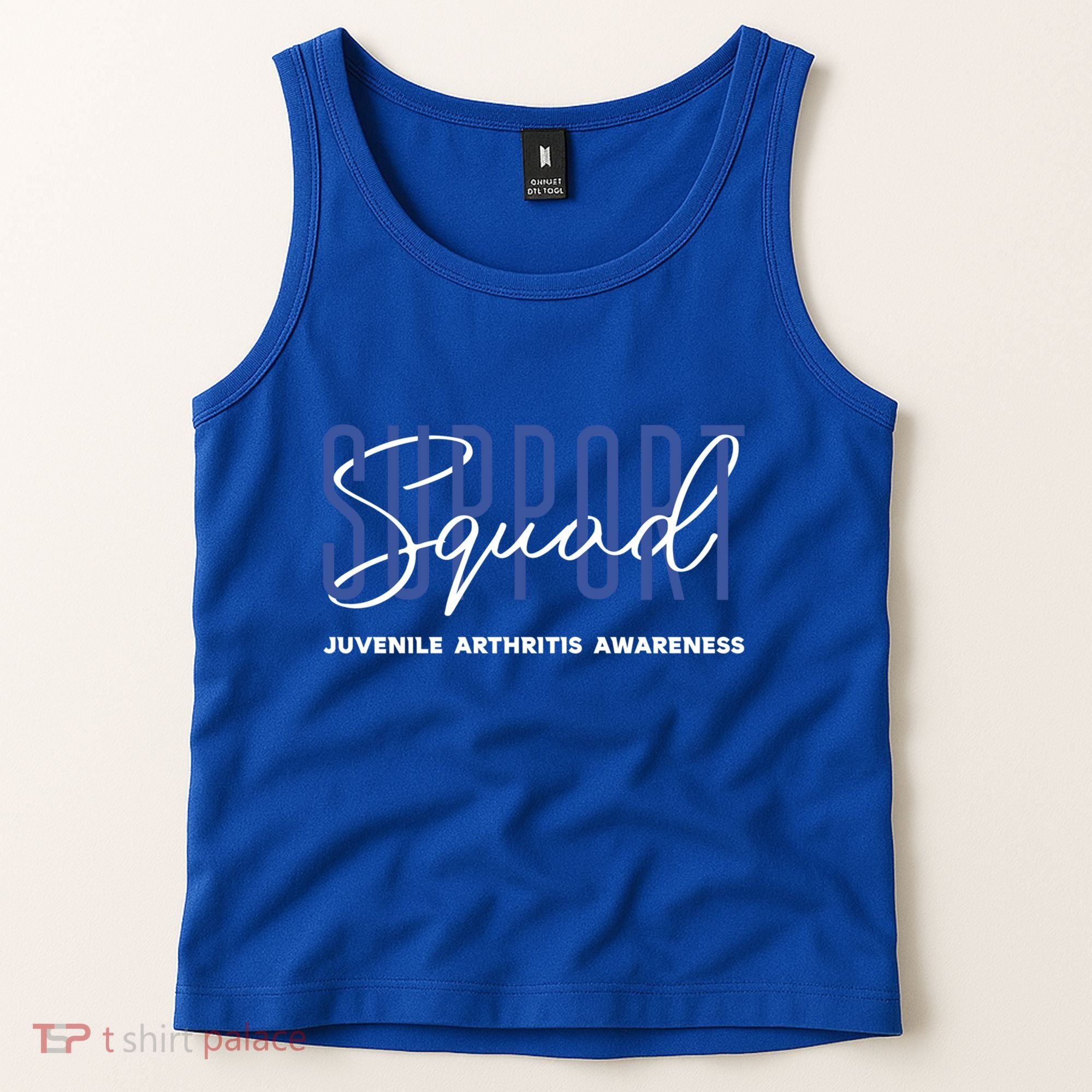 Juvenile Arthritis Awareness Support Squad Blue Ribbon Meaningful Gift Tank Top