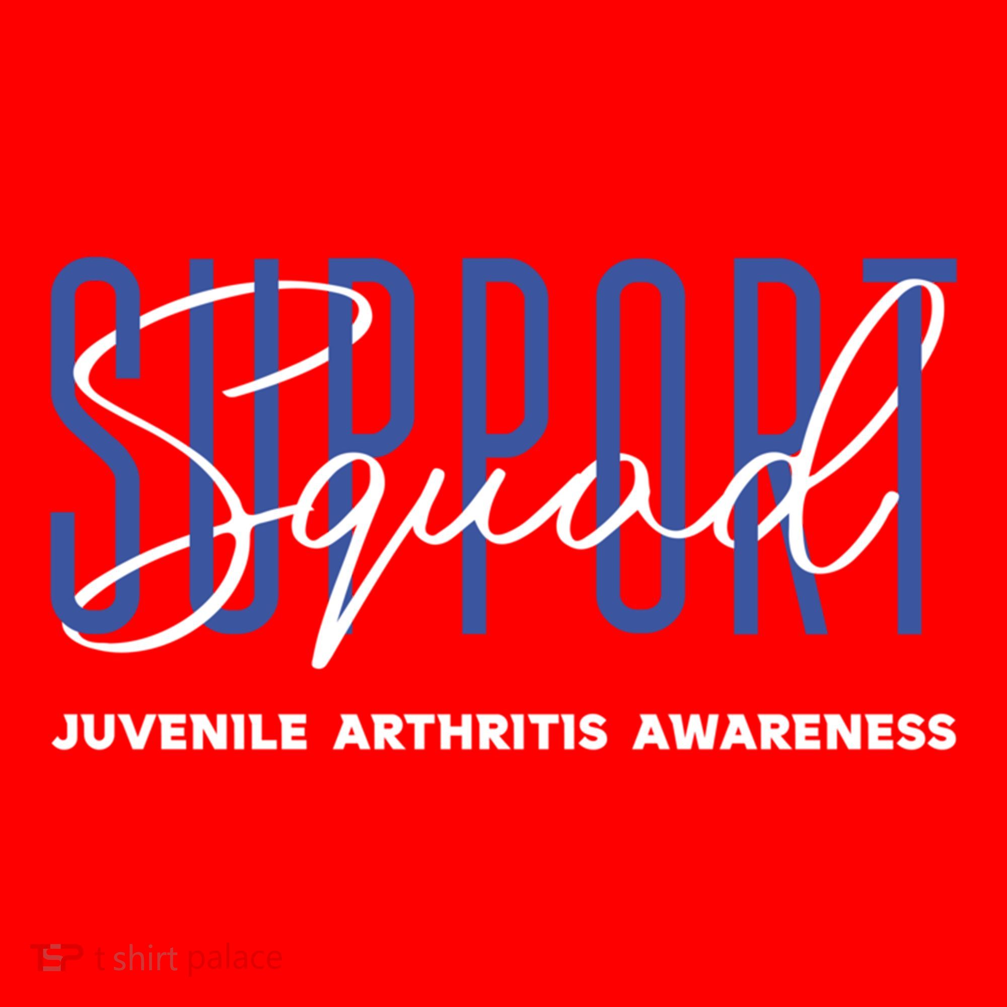 Juvenile Arthritis Awareness Support Squad Blue Ribbon Meaningful Gift Santa Hat