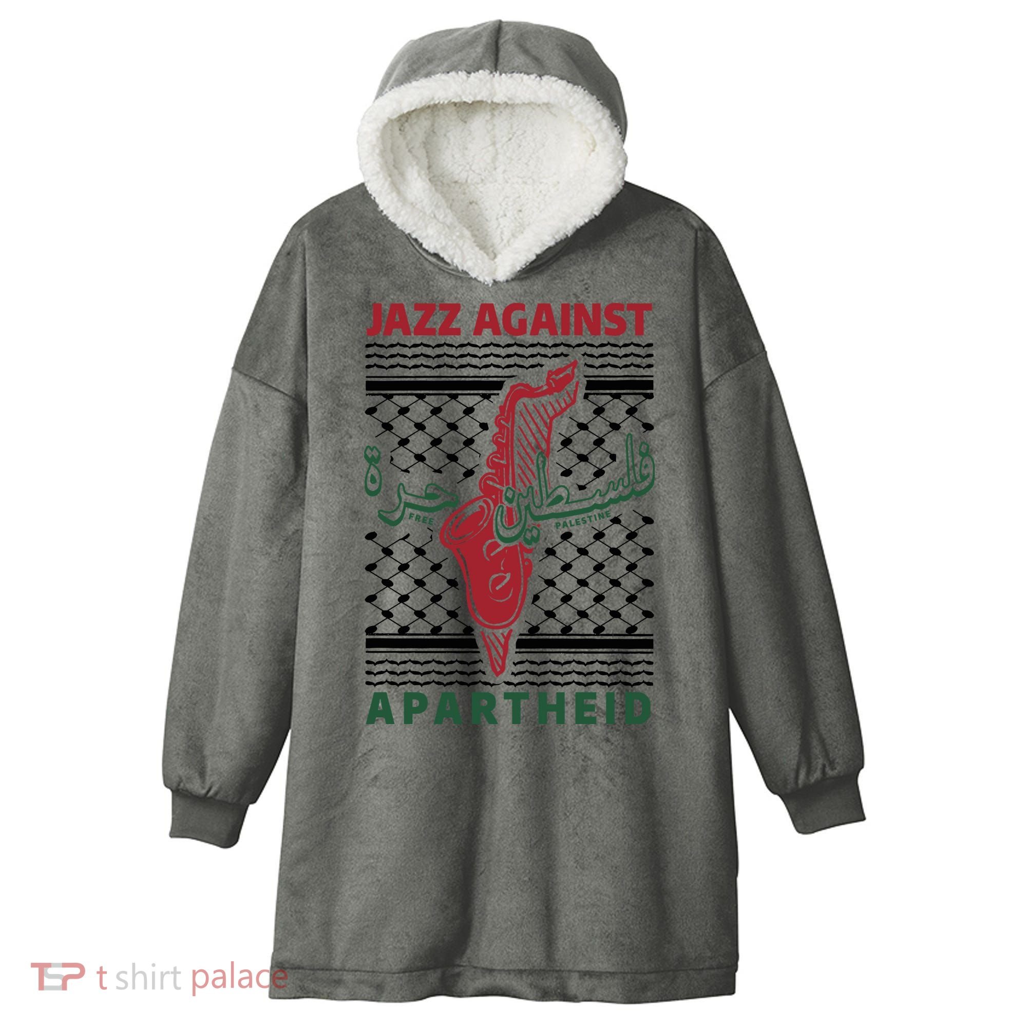 Jazz Against Apartheid Hooded Wearable Blanket