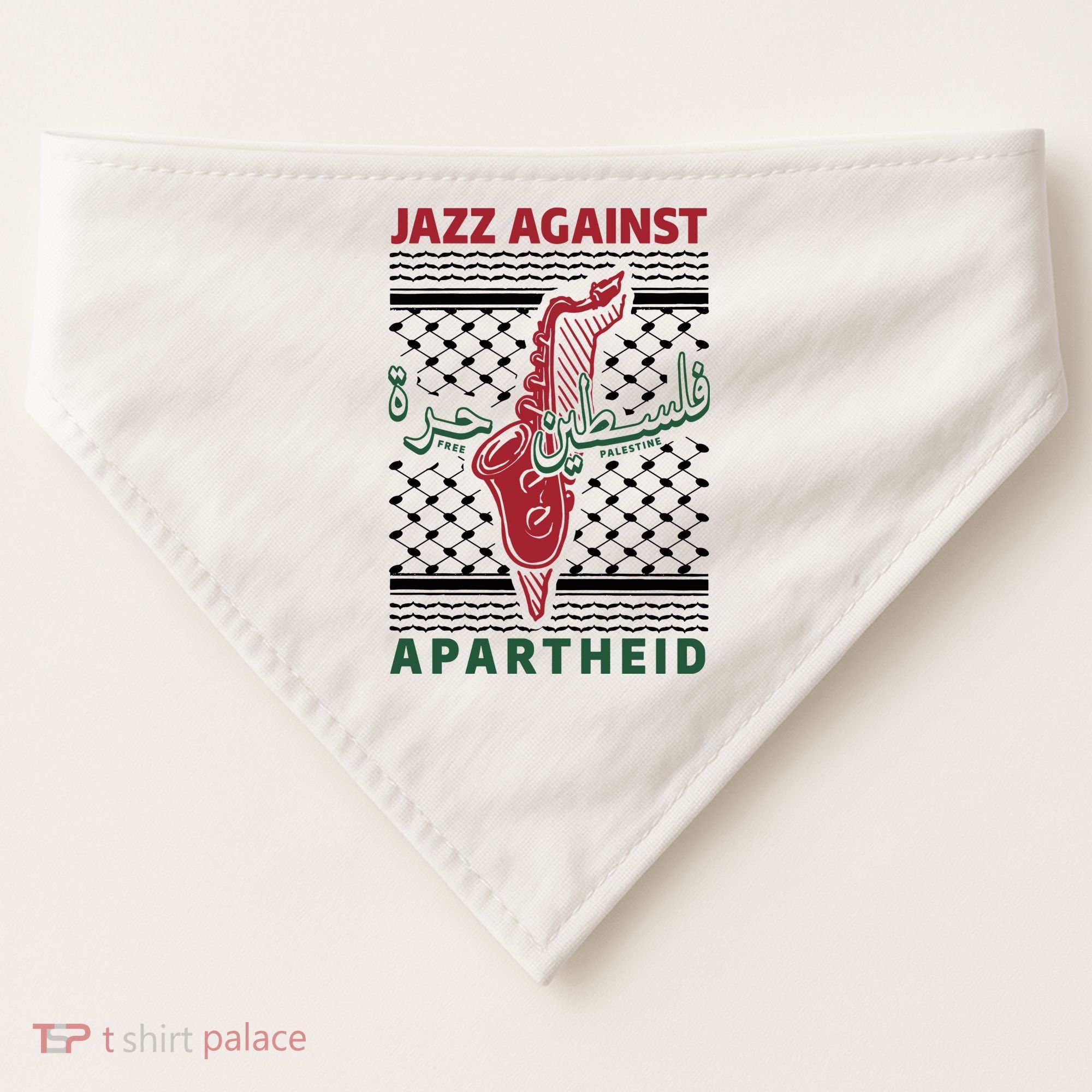 Jazz Against Apartheid USA-Made Doggie Bandana