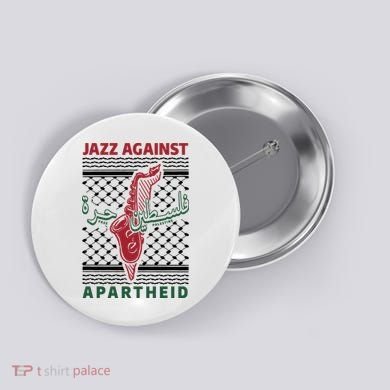 Jazz Against Apartheid Button
