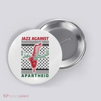 Jazz Against Apartheid Button