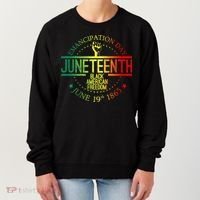 Juneteenth African American Freedom Black History June 19 Women's Sweatshirt thumb 0