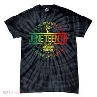 Juneteenth African American Freedom Black History June 19 Tie-Dye T-Shirt thumb 0