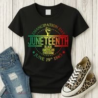 Juneteenth African American Freedom Black History June 19 Women's T-Shirt thumb 3