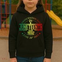 Juneteenth African American Freedom Black History June 19 Kids Hoodie thumb 3