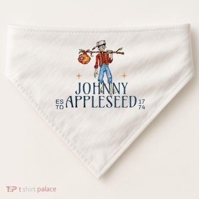 Johnny Appleseed Apple Day Sept 26 Orchard Nursery USA-Made Doggie Bandana