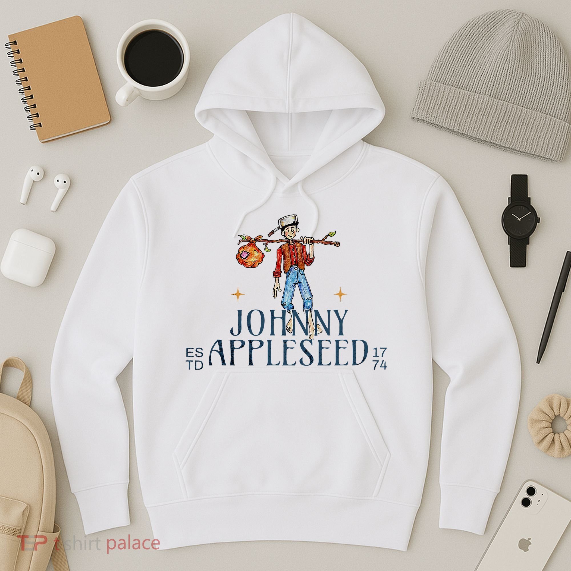 Johnny Appleseed Apple Day Sept 26 Orchard Nursery Hoodie