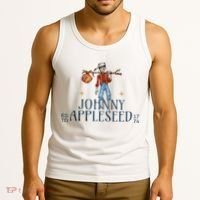 Johnny Appleseed Apple Day Sept 26 Orchard Nursery Tank Top thumb 3