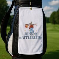 Johnny Appleseed Apple Day Sept 26 Orchard Nursery Golf Towel thumb 2