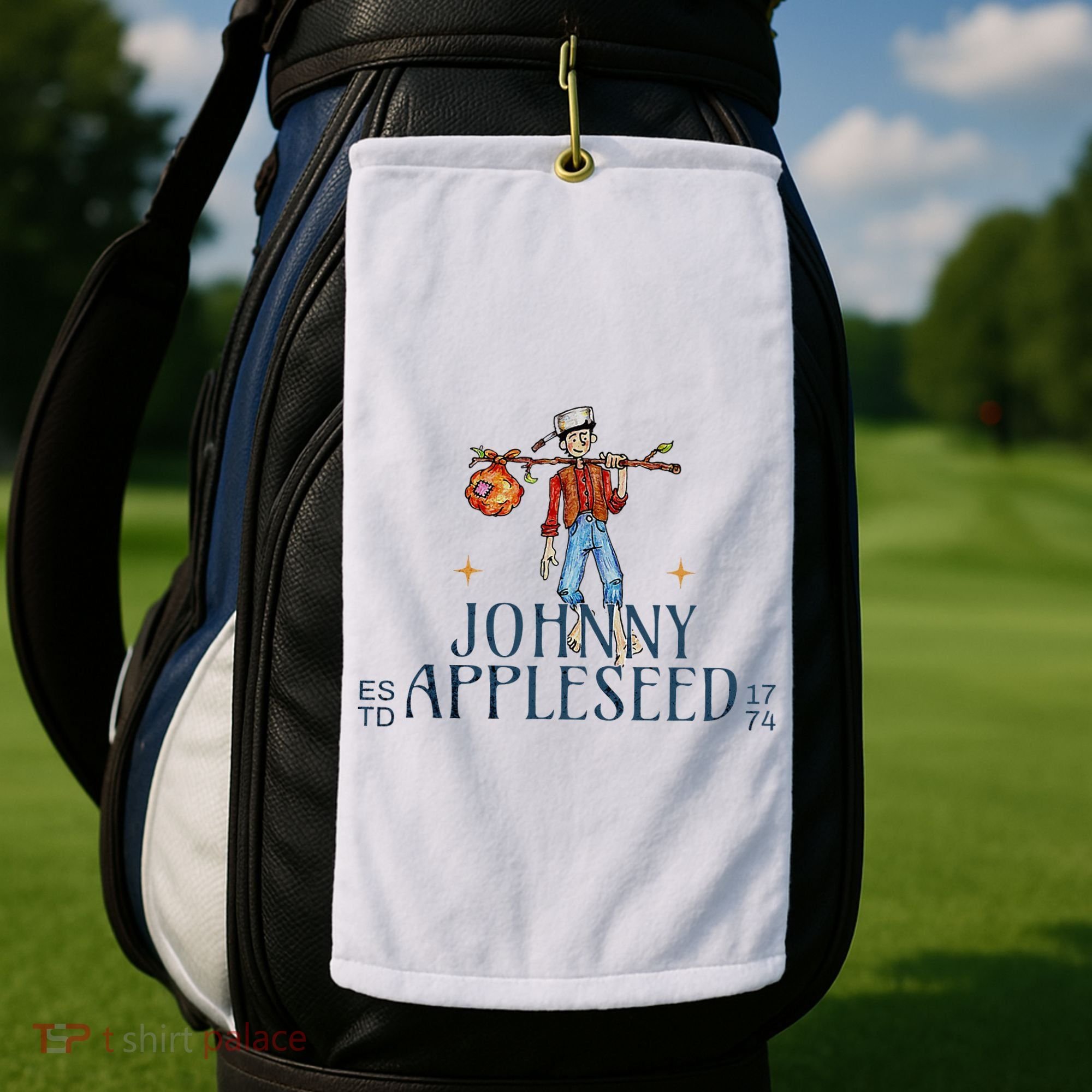 Johnny Appleseed Apple Day Sept 26 Orchard Nursery Golf Towel