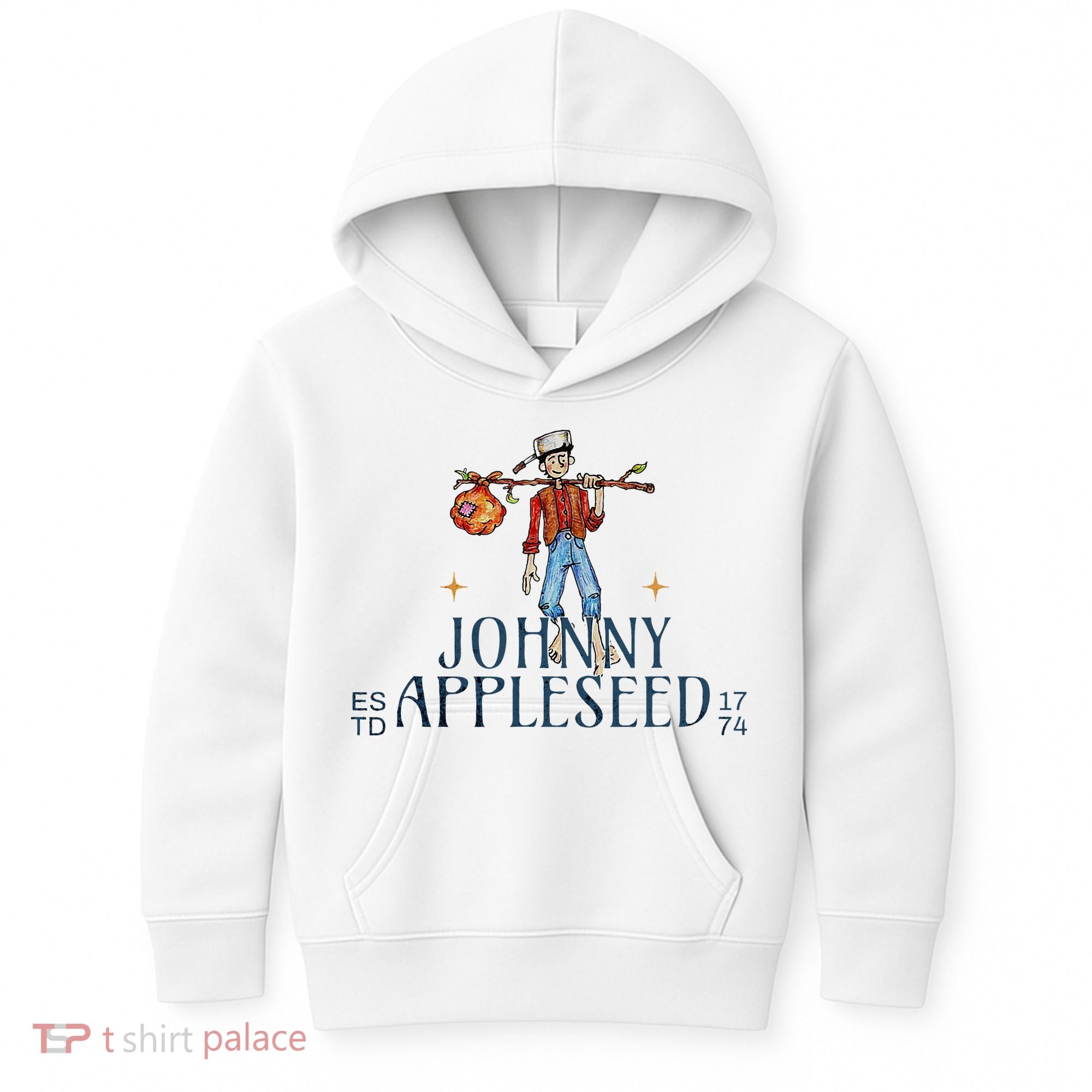 Johnny Appleseed Apple Day Sept 26 Orchard Nursery Kids Hoodie