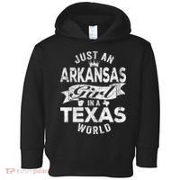 Just An Arkansas Girl In A Texas World Toddler Hoodie thumb 0