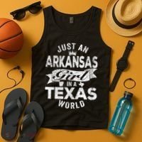 Just An Arkansas Girl In A Texas World Tank Top thumb 4