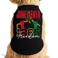 Juneteenth African American Freedom Black Pride Juneteenth Doggie Tank thumb 0