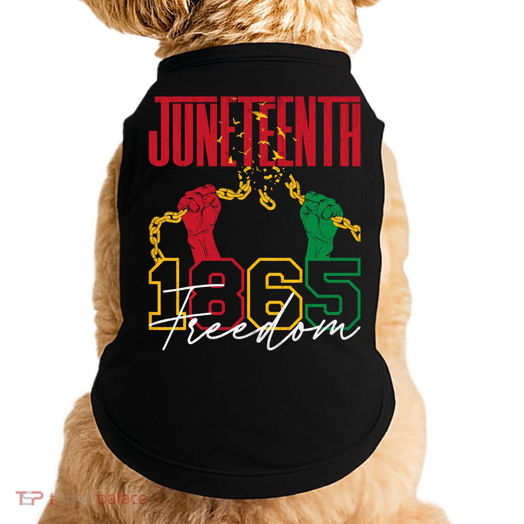Juneteenth African American Freedom Black Pride Juneteenth Doggie Tank