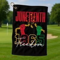 Juneteenth African American Freedom Black Pride Juneteenth Golf Towel thumb 1