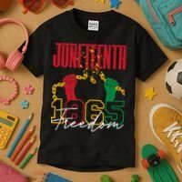 Juneteenth African American Freedom Black Pride Juneteenth Kids T-Shirt thumb 3