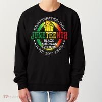 Junenth African American Freedom 1865 Black History Month Women's Sweatshirt thumb 0
