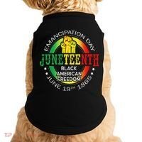 Junenth African American Freedom 1865 Black History Month Doggie Tank thumb 0