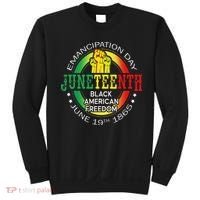 Junenth African American Freedom 1865 Black History Month Sweatshirt thumb 0