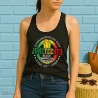 Junenth African American Freedom 1865 Black History Month Women's Tank Top thumb 2