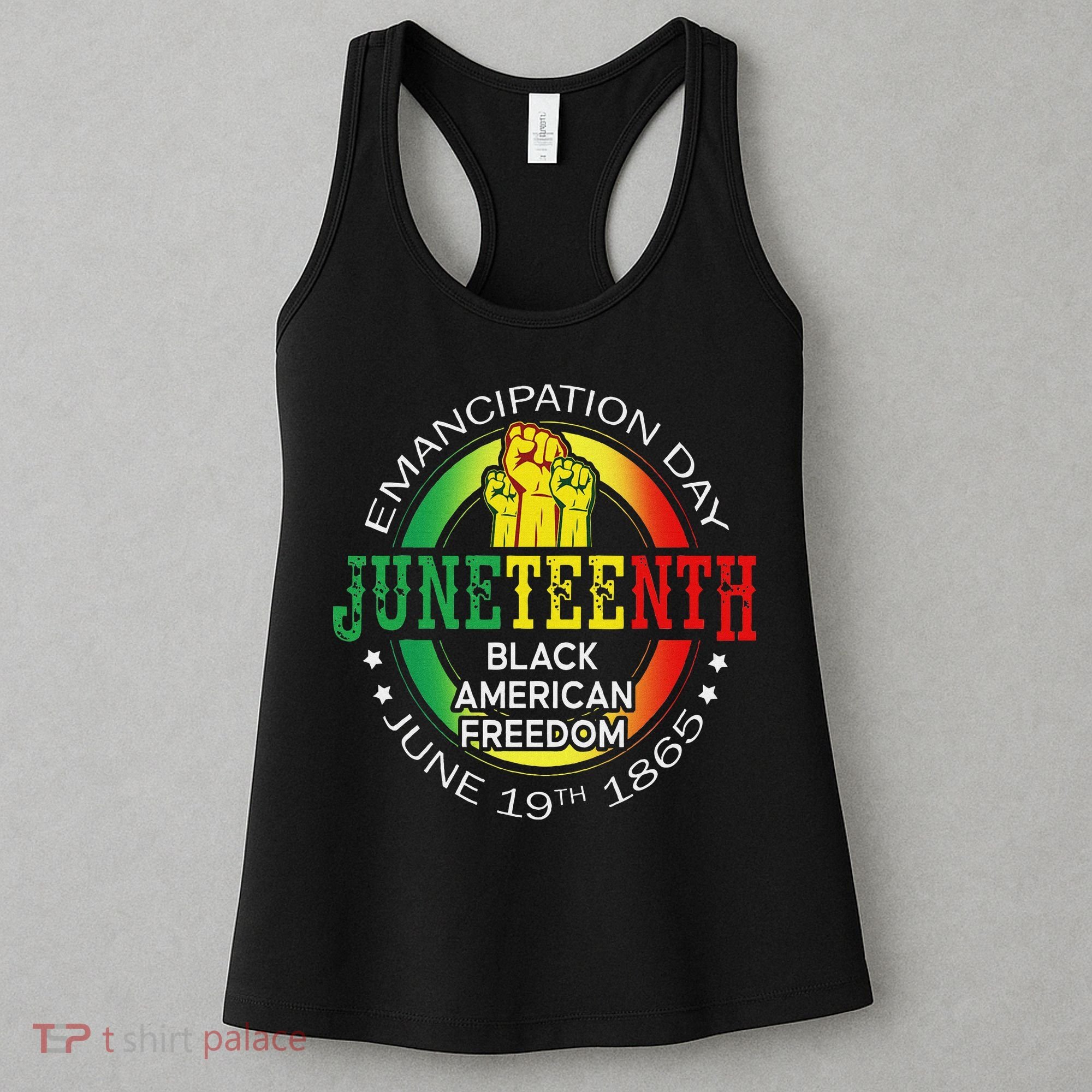 Junenth African American Freedom 1865 Black History Month Women's Tank Top