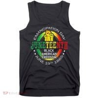 Junenth African American Freedom 1865 Black History Month Tank Top thumb 0