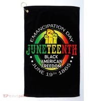 Junenth African American Freedom 1865 Black History Month Golf Towel thumb 0