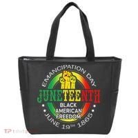 Junenth African American Freedom 1865 Black History Month Tote Bag thumb 0
