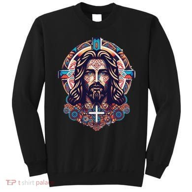 Jesus Abstract Art Sweatshirt