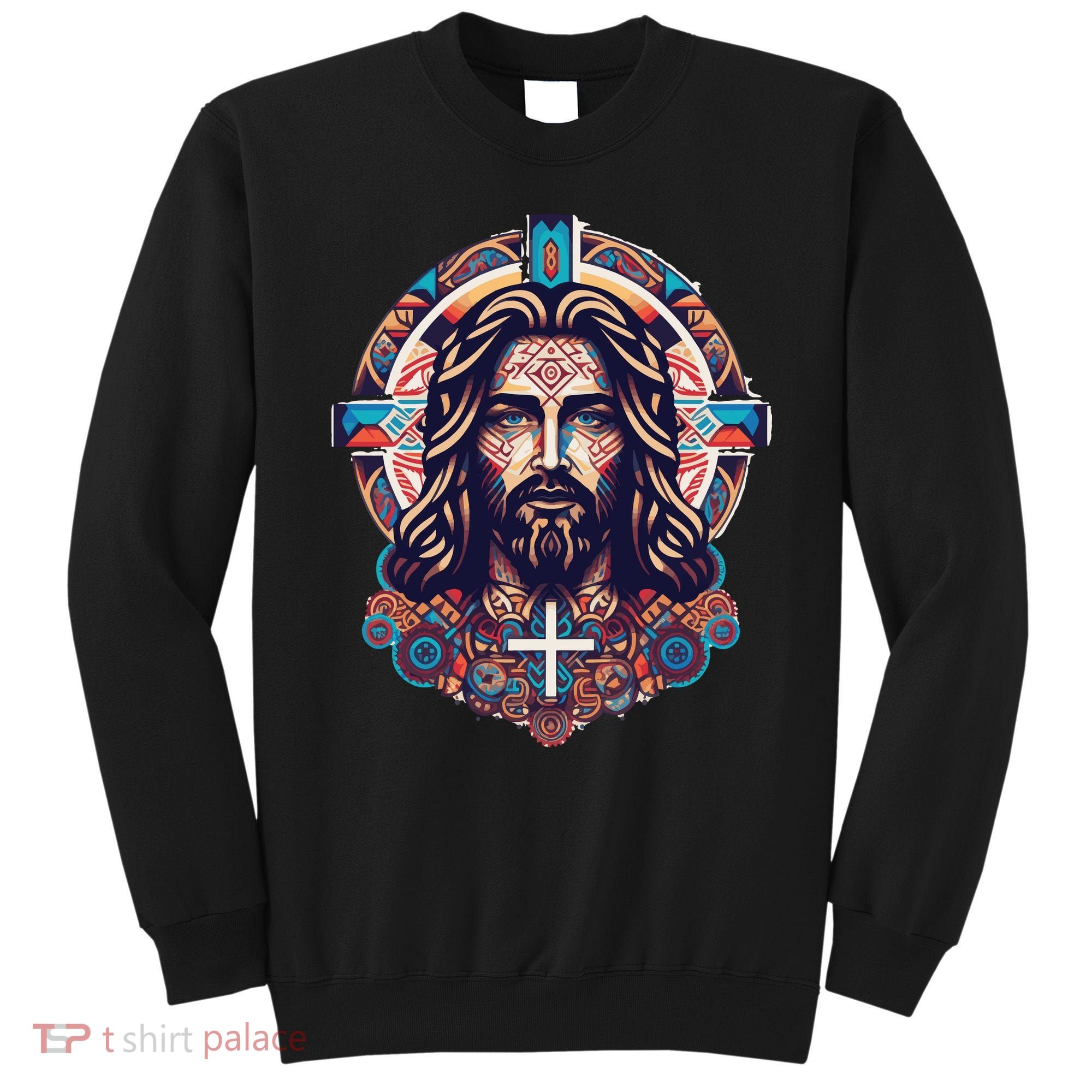 Jesus Abstract Art Sweatshirt