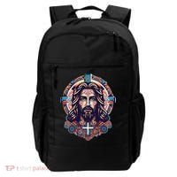 Jesus Abstract Art Backpack thumb 0