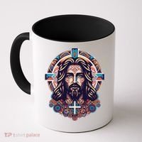 Jesus Abstract Art Coffee Mug thumb 0