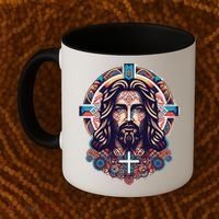 Jesus Abstract Art Coffee Mug thumb 2