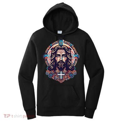 Jesus Abstract Art Women's Hoodie