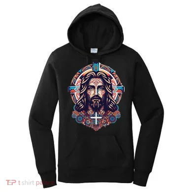 Jesus Abstract Art Women's Hoodie
