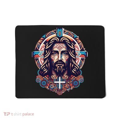 Jesus Abstract Art Mousepad
