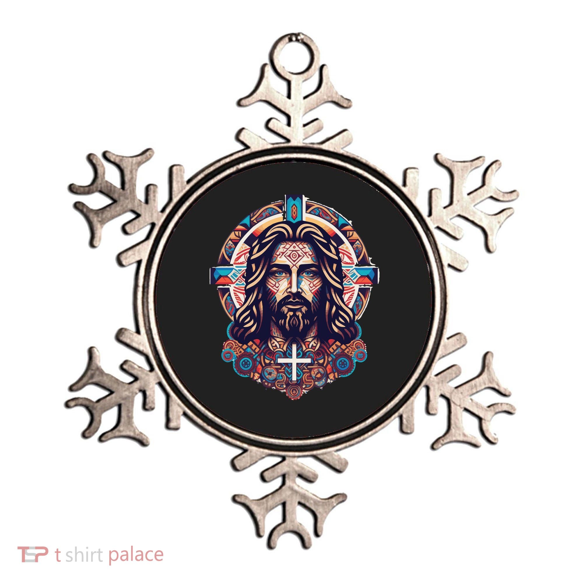 Jesus Abstract Art Ornament